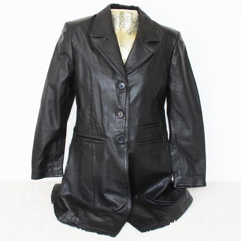 Soepele Leren Leather Master Classics Jas 1 (L) € 65,-, Kleding | Dames, Jassen | Winter, Nieuw, Maat 42/44 (L), Zwart, Ophalen of Verzenden