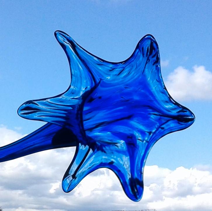 Glasobject Bloem Artglass Glashütte Erpentrup, Antiek en Kunst, Antiek | Glas en Kristal, Ophalen of Verzenden