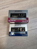 Sony Metal MP 60 & Metal HG 90 Video 8 Cassettes, Audio, Tv en Foto, Videocamera's Analoog, Ophalen of Verzenden, 8mm, (Video)band