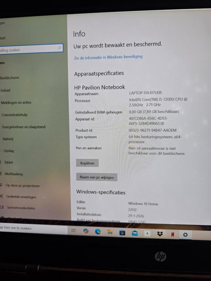 Hp pavilion laptop, Computers en Software, Windows Laptops, Zo goed als nieuw, 15 inch, HDD, SSD, 2 tot 3 Ghz, 8 GB, Qwerty, Met videokaart