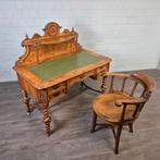 26240 Bureau met Stoel Biedermeier 1850 Noten, Ophalen