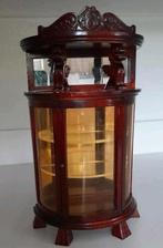 Miniatuur Victoriaanse halfronde virtrine kast 1:12, Ophalen of Verzenden, Zo goed als nieuw, Decoratie