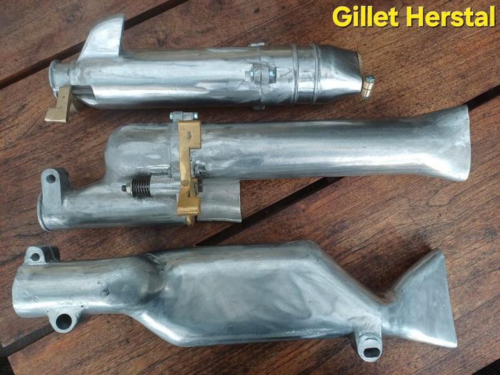Vintage Uitlaatdempers Gillet Herstal, FN, Sarolea, Motoren, Onderdelen | Oldtimers, Gebruikt, Ophalen of Verzenden