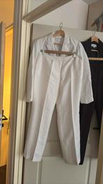 Calvin klein wit dames linne broekpak mt 8/ 38, Ophalen of Verzenden, Zo goed als nieuw, Wit