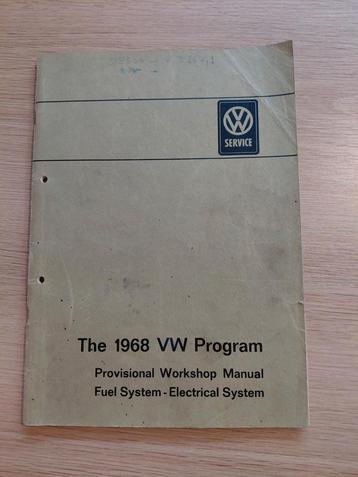 VW Programma 1968 Werkplaatshandleiding beschikbaar voor biedingen