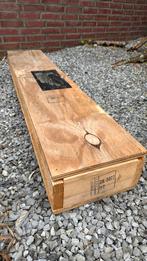 INDUSTRIĒLE HOUTEN OPBERGKIST DEGELIJKE UITVOERING, Doe-het-zelf en Verbouw, Hout en Planken, Ophalen, Minder dan 25 mm, Zo goed als nieuw