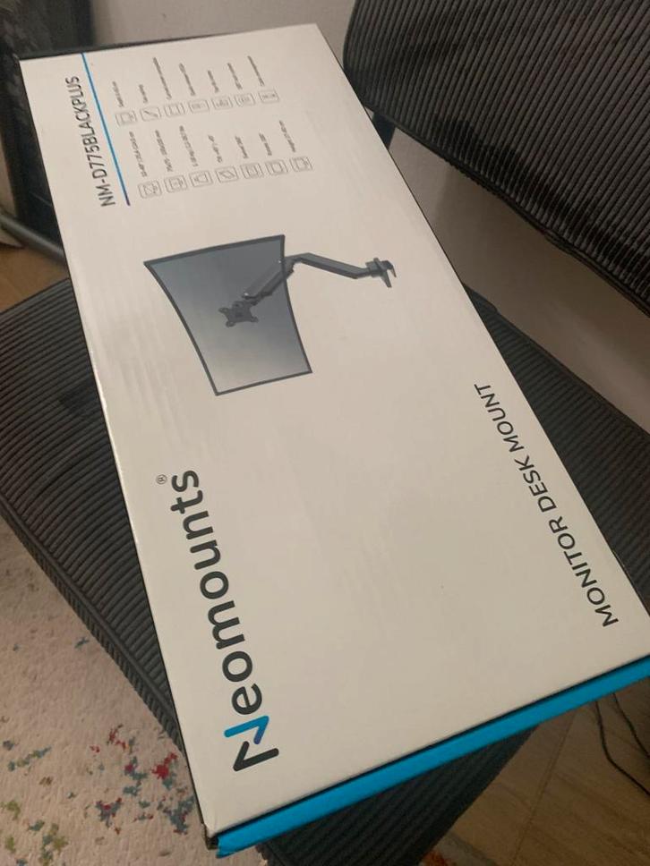 Neomounts NM-D775 Monitorarm (gasveer) - nooit gebruikt, Doe-het-zelf en Verbouw, Sanitair, Zo goed als nieuw, Douche, Ophalen of Verzenden