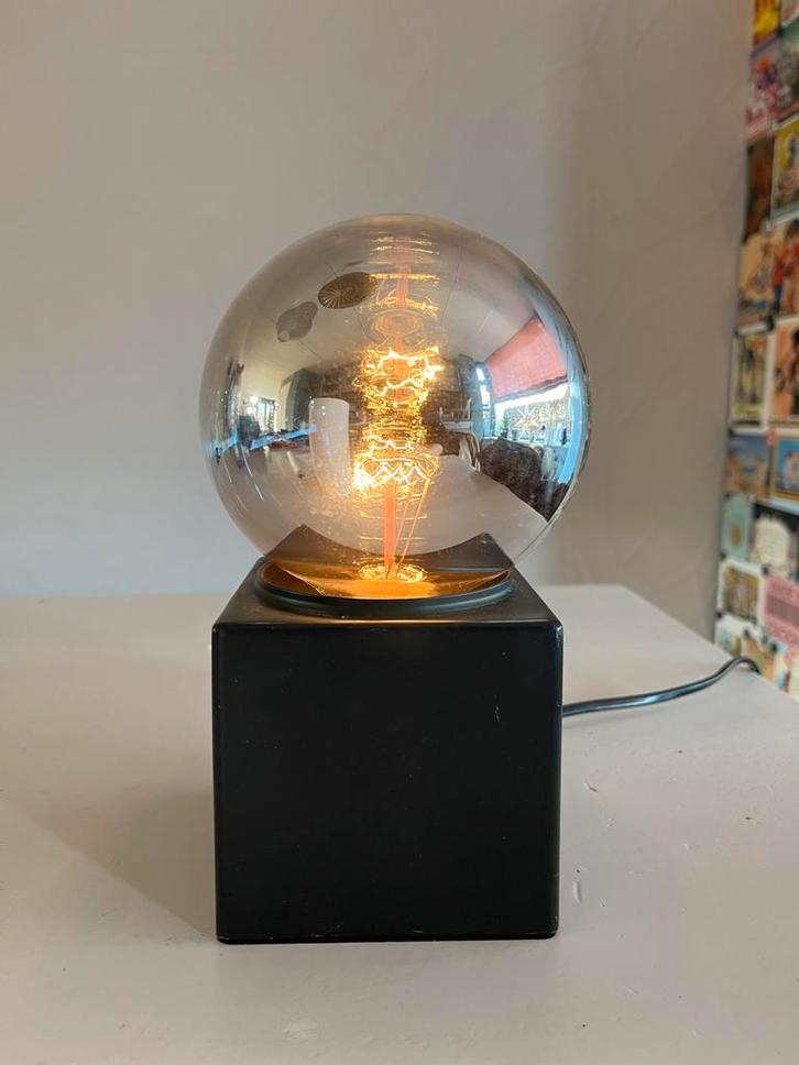 Vintage Philips Kubus Lamp - Space Age Design, Huis en Inrichting, Lampen | Tafellampen, Gebruikt, Minder dan 50 cm, Kunststof