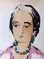 Kees van Dongen: Tête de femme, pochoir, Ophalen of Verzenden