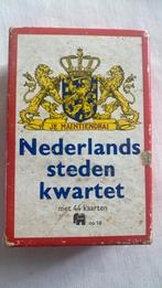Kwartetspel Jumbo Nederlandse steden vintage, Ophalen of Verzenden, Zo goed als nieuw, Kwartet(ten)