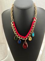 Goudkleurige Ketting….Vintage, Sieraden, Tassen en Uiterlijk, Met kristal, Overige materialen, Gebruikt, Ophalen of Verzenden