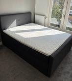 Boxspring 160X200 antraciet, Ophalen, Tweepersoons, Grijs, Zo goed als nieuw
