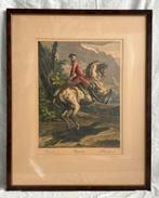 Handgekleurde kopergravure ‘Palotade a droite’ 36x47, Ophalen