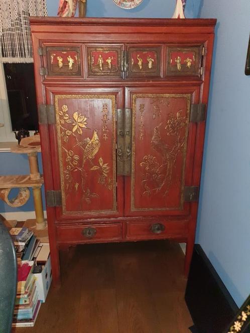 antieke prachtige aziatische kast, Antiek en Kunst, Antiek | Meubels | Kasten, Ophalen