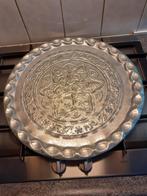 Groot metalen dienblad., Ophalen, Zo goed als nieuw, Rond, Metaal
