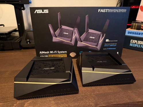 Asus AiMesh AX6100 WiFi System (RT-AX92U 2 Pack) - Wi-Fi 6, Computers en Software, Routers en Modems, Gebruikt, Router, Ophalen of Verzenden