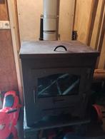 Houtkachel met achteraansluiting, Ophalen, Gebruikt, Hout, Houtkachel