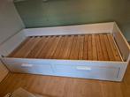 Brimnes Bedbank 80x200 + 2 Asvang Matrassen, Huis en Inrichting, Slaapkamer | Bedden, Ophalen, Gebruikt, Eenpersoons, Wit