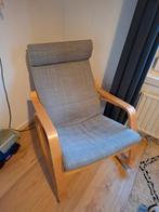 Ikea poang schommelstoel relaxfauteuil grijs, Ophalen, 75 tot 100 cm, Zo goed als nieuw, Stof