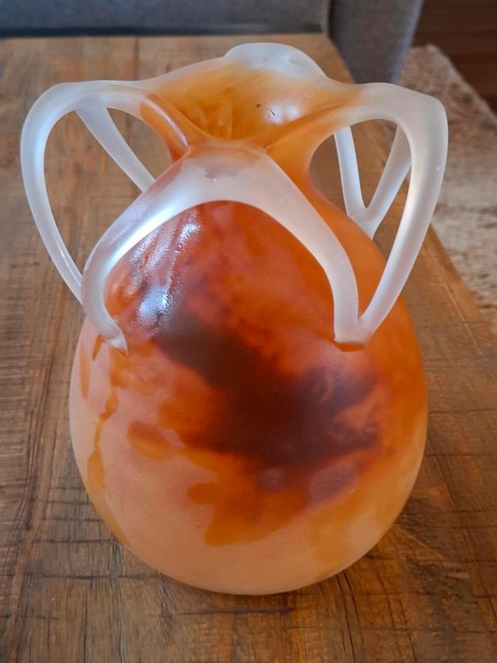 Unieke Glazen Kunst Vaas, Antiek en Kunst, Antiek | Vazen, Ophalen of Verzenden