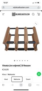 Vinata Liro mahonie wijnrek 6 flessen 4 stuks, Ophalen of Verzenden, Nieuw, Minder dan 50 cm