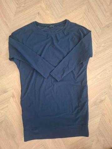 La Dress travelstof jurk kort 36/38 steekzak blauw pareltje☀ beschikbaar voor biedingen