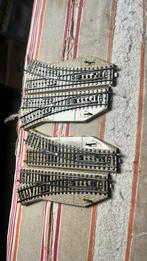 Te koop 2 x set slanke handbediende wissels van marklin 5221, Hobby en Vrije tijd, Modeltreinen | H0, Wisselstroom, Rails, Ophalen of Verzenden