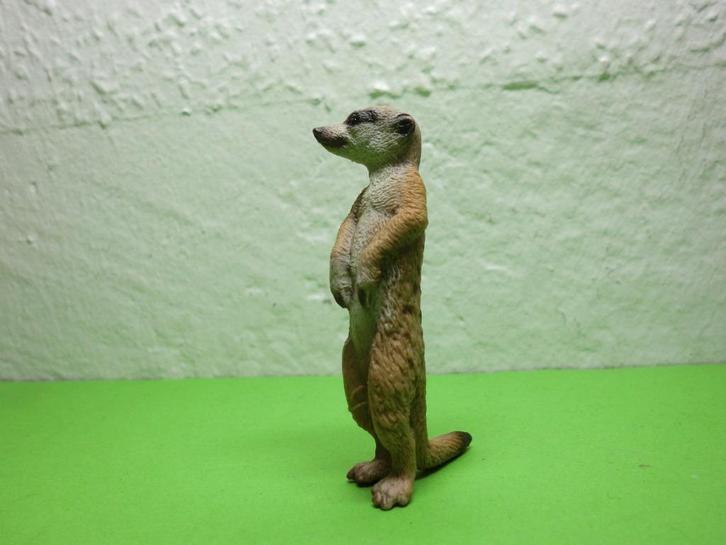 Schleich 14368 stokstaartje, dierfiguur, Verzamelen, Dierenverzamelingen, Zo goed als nieuw, Beeldje of Figuurtje, Overige soorten