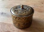 Oude messing (tabak of potpourri) pot., Antiek en Kunst, Curiosa en Brocante, Ophalen of Verzenden