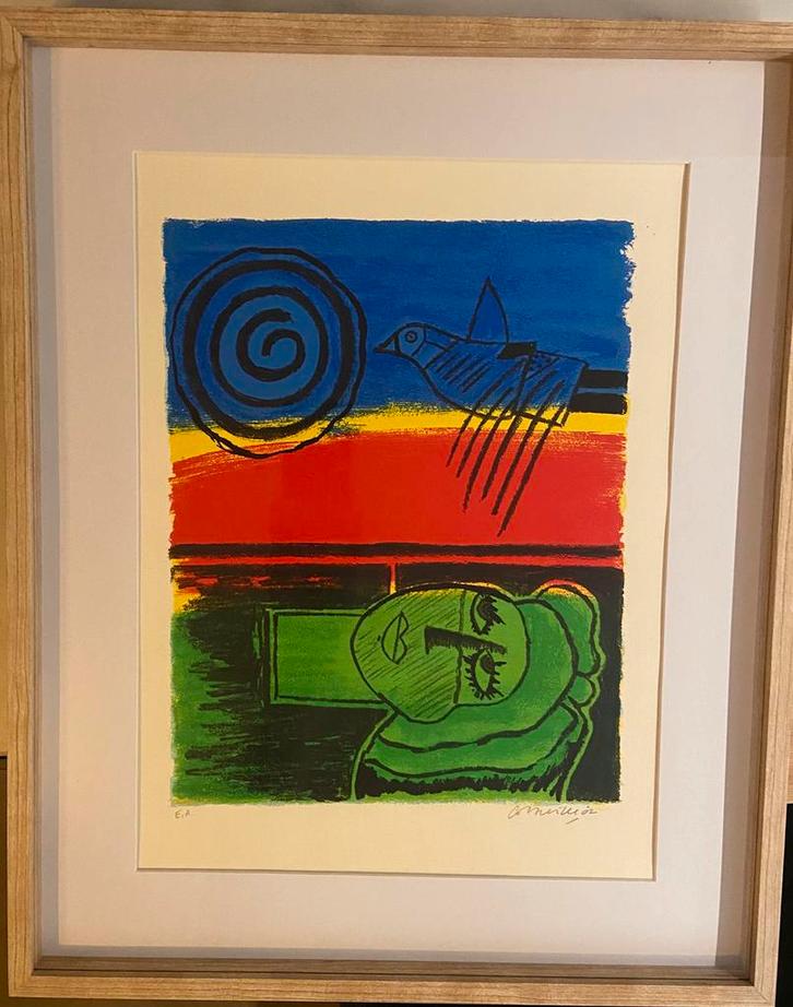 Corneille zeefdruk Jaffa serie gesigneerd zeefdruk (E.A.), Antiek en Kunst, Kunst | Litho's en Zeefdrukken, Ophalen of Verzenden