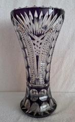 Kristal paarse vaas, Boheemse stijl, Tsjechië, Ophalen of Verzenden