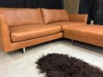 Montis Axel 3,5-zits bank met hocker - Rancho leer, Huis en Inrichting, Ophalen, Zo goed als nieuw, Rechte bank, Montis bv