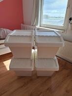 Ikea Sortera 60 liter bakken met deksel 4x, Minder dan 35 cm, Gebruikt, Ophalen of Verzenden, Bak of Kist