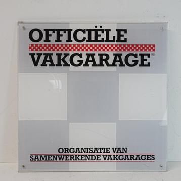 Officiële vakgarage bord.  beschikbaar voor biedingen