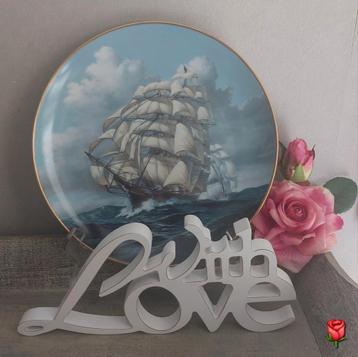 Wandbord met het Ariel zeilschip van Franklin Porcelain  beschikbaar voor biedingen