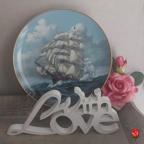 Wandbord met het Ariel zeilschip van Franklin Porcelain, Huis en Inrichting, Woonaccessoires | Wanddecoraties, Zo goed als nieuw
