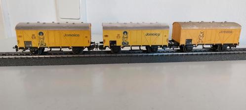 3 Märklin Bananen wagons in één koop, Hobby en Vrije tijd, Modeltreinen | H0, Gebruikt, Wagon, Wisselstroom, Märklin, Ophalen of Verzenden