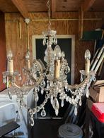 Kroonluchter 5 armen kristal, Ophalen of Verzenden, Gebruikt, Glas
