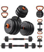 7in1 dumbells, halterset, kettlebells, push up, Ophalen of Verzenden, Nieuw, Halterset