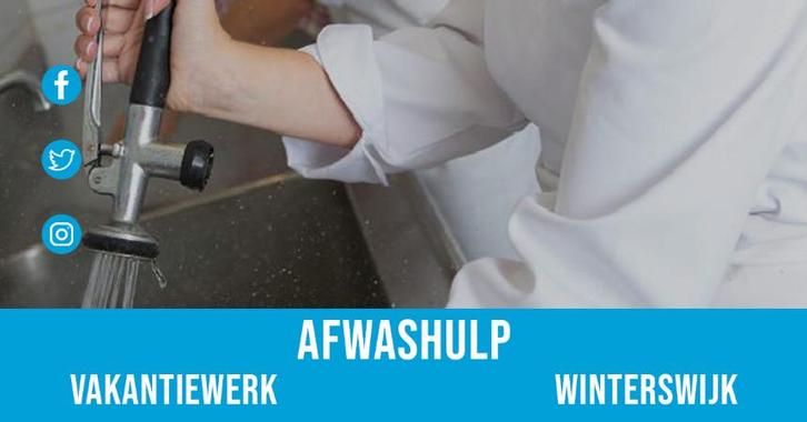 Afwashulp vakantie, Vacatures, Vacatures | Horeca en Catering, Tot en met 24 uur