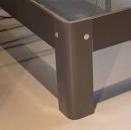 senior poten voor auping auronde bed, Ophalen, Gebruikt, Bruin, Tweepersoons