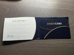 Holland Casino Dinercard a 50 euro niet gebruikt, Eén persoon, Cadeaubon, Overige typen