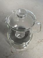 Douwe Egberts - theepot met warmhouder - glas, Ophalen, Overige typen, Overige stijlen, Glas