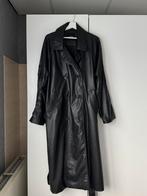 Leren trench coat, Ophalen of Verzenden, Zo goed als nieuw, Maat 42/44 (L), Zwart