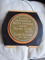 Amsrerdamseschool spreekwoord bord art deco, Ophalen of Verzenden