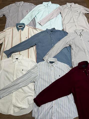 Partij Ralph Lauren Lange Mouwen Overhemden–10 stuks -€185,- beschikbaar voor biedingen