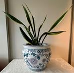 Vintage Chinese bloempot, Tuin en Terras, Bloempotten, 25 tot 40 cm, Rond, Ophalen of Verzenden, Zo goed als nieuw