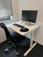 80x80 cm kwalitatief bureau te koop, Huis en Inrichting, Bureaus, Ophalen, In hoogte verstelbaar, Zo goed als nieuw