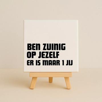 Wandtegeltje Ben zuinig op jezelf beschikbaar voor biedingen
