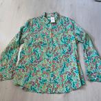 NIEUW mintgroen gebloemd J.CREW blouse / overhemd mt XL, Verzenden, Zo goed als nieuw, Maat 46/48 (XL) of groter, Blauw